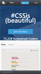 Mobile Screenshot of cssdeck.com